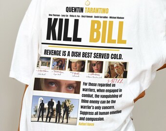 5 Kill Bill Movie Shirt, Unisex Retro Japanese Action Film