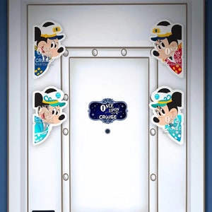 Disney Cruise Magnets Captain Mickey & Minnie And Silver Anniversary Art Disney Magnet -Perfect For Door Decorating And Fish Extenders!