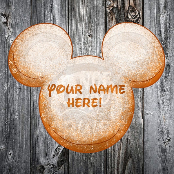WATERPROOF DCL Princess Tiana's Mickey Shaped Beignet Disney Cruise Personalized 8" and 5" Magnets - Decorate Your Stateroom Door!