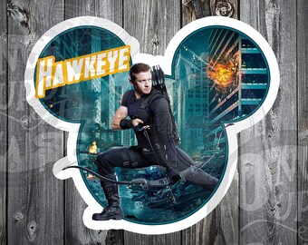 Disney Cruise Line Hawkeye Avengers Inspired DCL Mickey Shaped Magnet - Perfect For Decorating Your Stateroom Door, Fridge or Locker!