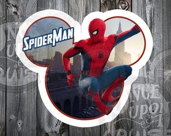 Disney Cruise Line Spider-Man Avengers Inspired DCL Mickey Shaped Magnet - Perfect For Decorating Your Stateroom Door, Fridge or Locker!