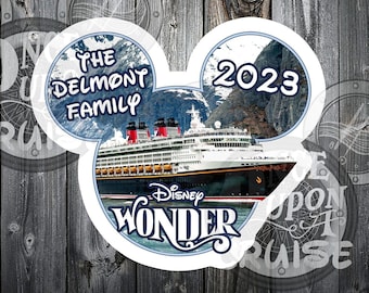 DCL Disney Cruise Ship Disney Alaskan Cruise Personalized 8" & 5" Magnets - Perfect For Decorating Your Stateroom Door! Disney Cruise Magnet