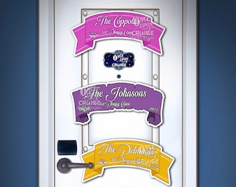 Disney Wish, Dream, Wonder, Fantasy, Magic Etc. Cruise Banner Magnets Princess, Classic & Villain Themed Art Disney Magnet -Door Decorating!