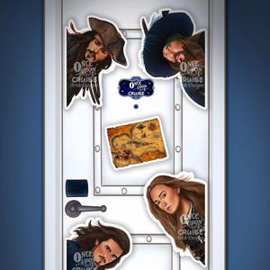 Disney Pirates Of The Caribbean Inspired Large Painted Wish Package Perfect For Disney Cruise Line Stateroom Door Decorating Fish Extenders!