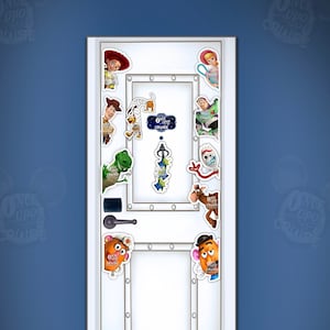 Disney Inspired Mini Pixar Toy Story Woody, Buzz, Slinky Dog, Aliens, Fork & Friends Characters- Disney Cruise Line Magnet, Disney Magnets