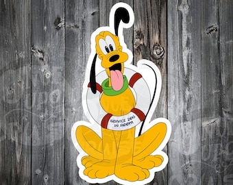 Disney Cruise Line Pluto Service Dog Inspired Disney Cruise Line Personalized Magnets - Decorate Your Stateroom Door - Fish Extenders!