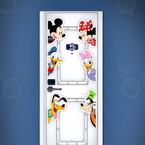 Disney Cruise Mickey, Minnie, Donald, Daisy, Goofy & Pluto Inspired Classic Characters For Disney Cruise Line Stateroom Doors! DCL Magnets
