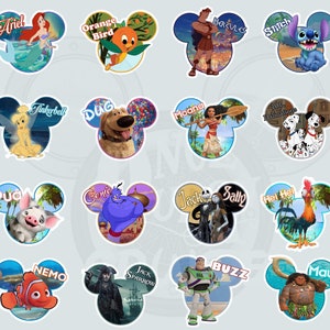 DCL Disney Cruise Line Personalized Mickey Shaped Character Magnets - Perfect For Decorating Your Stateroom Door, Lockers, Fridge Etc.!