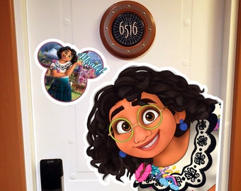 Disney Inspired Extra Large Encanto Mirabel Madrigal Family Casita Painted Character For Disney Cruise Line Stateroom Door Decorating!