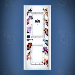 Disney Cruise Disney Villains Lady Tremaine, Hades, Maleficent, Cruella, Mother Gothel, Hook, Scar Etc. Art Disney Magnet - Door Decorating!