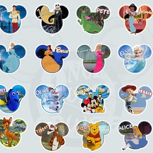 DCL Disney Cruise Line Personalized Celebration Mickey Shaped Character Magnets - Perfect For Decorating Your Stateroom Door Decor!