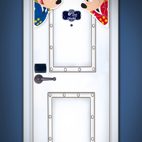 Disney Inspired Captain Mickey & Minnie Magnets Large Painted Characters For Disney Cruise Line Stateroom Door Decorating or Fish Extenders!