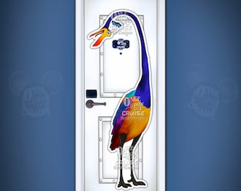 Disney Pixar Inspired Up Kevin DCL Magnet Large Character Magnets For Disney Cruise Line Stateroom Door Decorating-Pixar Day At Sea!