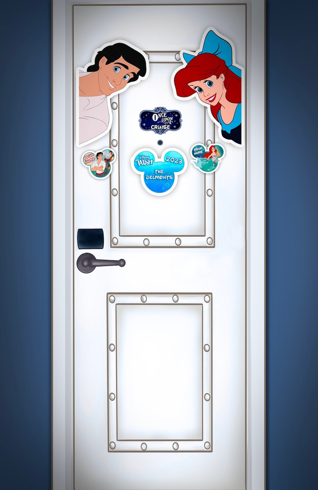 Disney Wish Cruise Inspired Digitally Painted Prince Eric Princess disney-wish-cruise-inspired-digitally-painted-prince-eric-princess