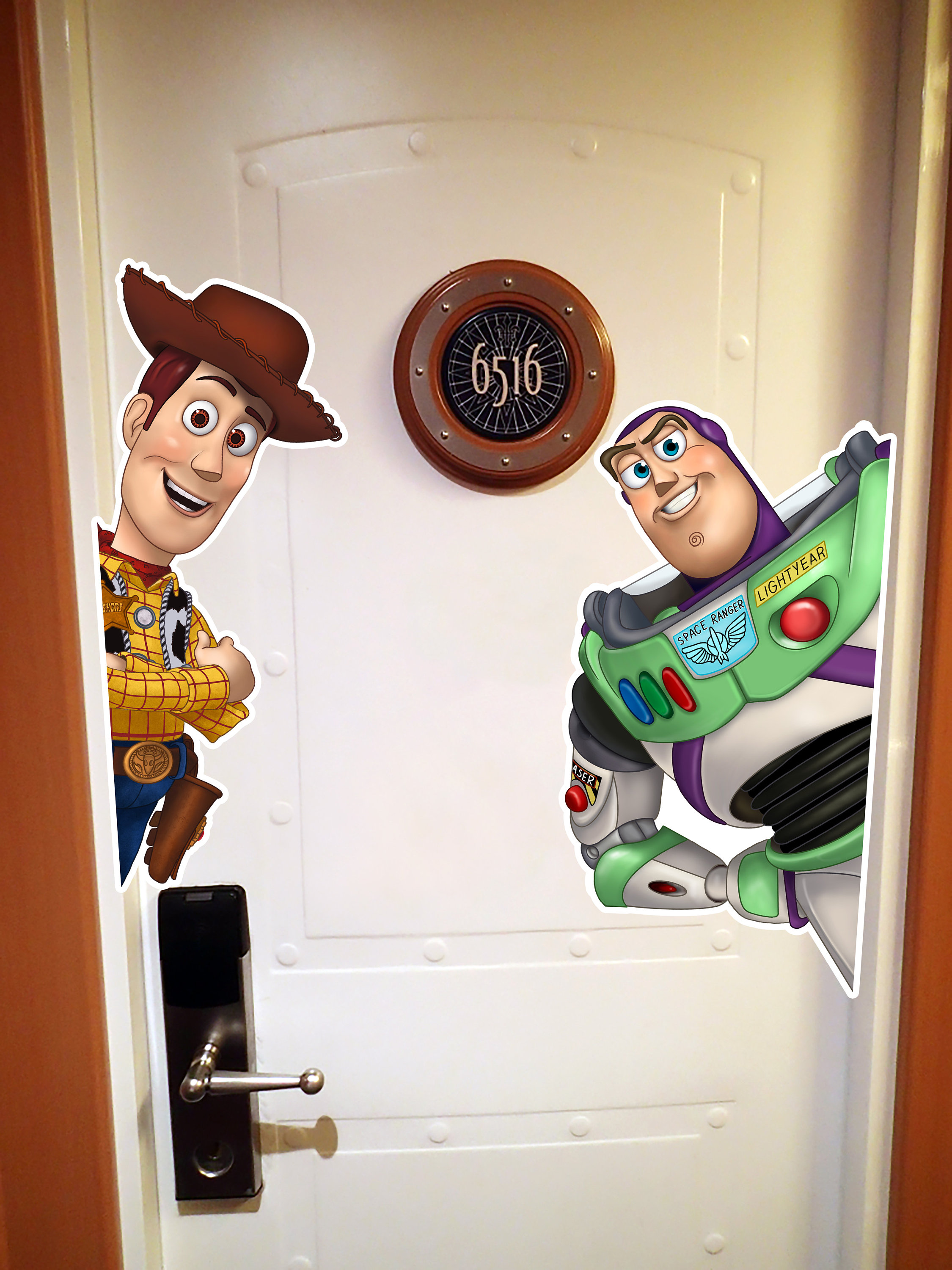 Disney Inspired Pixar Toy Story Woody and Buzz Extra Large Painted