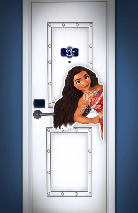 Disney Inspired Large Painted Moana Perfect for Disney Cruise Line