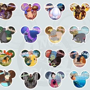 DCL Disney Cruise Line Personalized Mickey Shaped Character DCL Magnets -Stateroom Door Decor,Fish Extenders, Disney Cruise Magnets