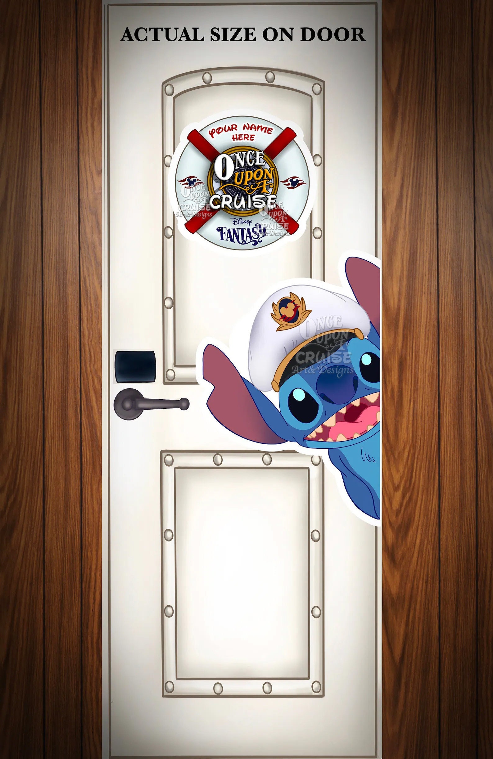 Disney Cruise Stitch and Porthole Life Preserver Inspired Extra