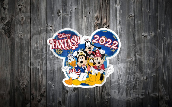 DCL Magnet Mickey, Minnie, Pluto, Goofy & Donald Fab 5 Disney Cruise Personalized 8" and 5" Magnets - Disney Cruise Magnets, Disney Magnet
