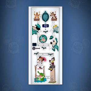 Disney Wish Inspired Haunted Mansion Mickey, Minnie, Daisy, Donald, Goofy, Clarabelle, Chip & Dale Art Disney Cruise Line Stateroom Doors!