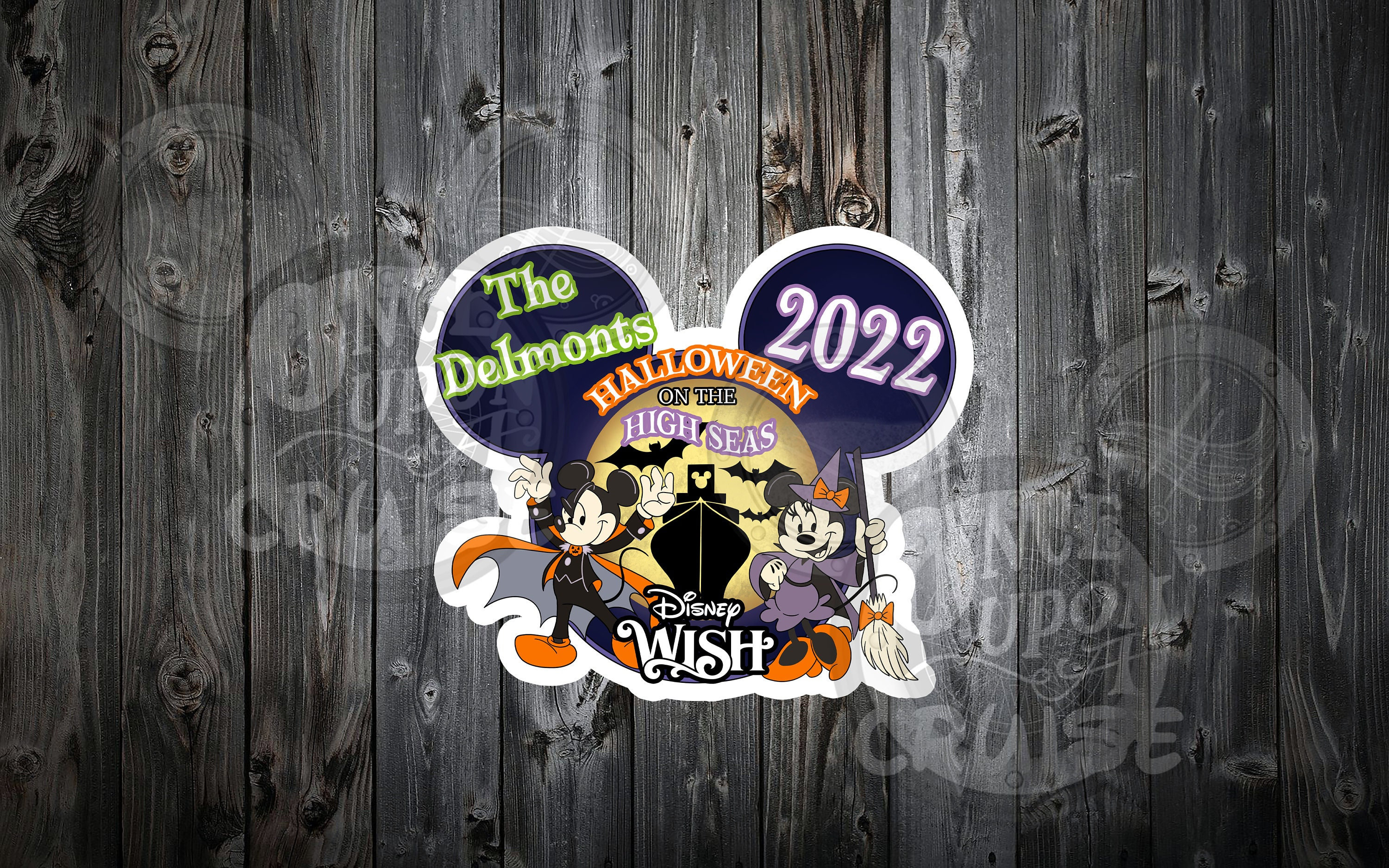 WATERPROOF Halloween on the High Seas Mickey & Minnie Mouse Etsy