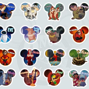 DCL Disney Cruise Line Personalized Custom Mickey Shaped Character Magnets - Disney Cruise Magnet, DCL Magnets, Custom Disney Magnets