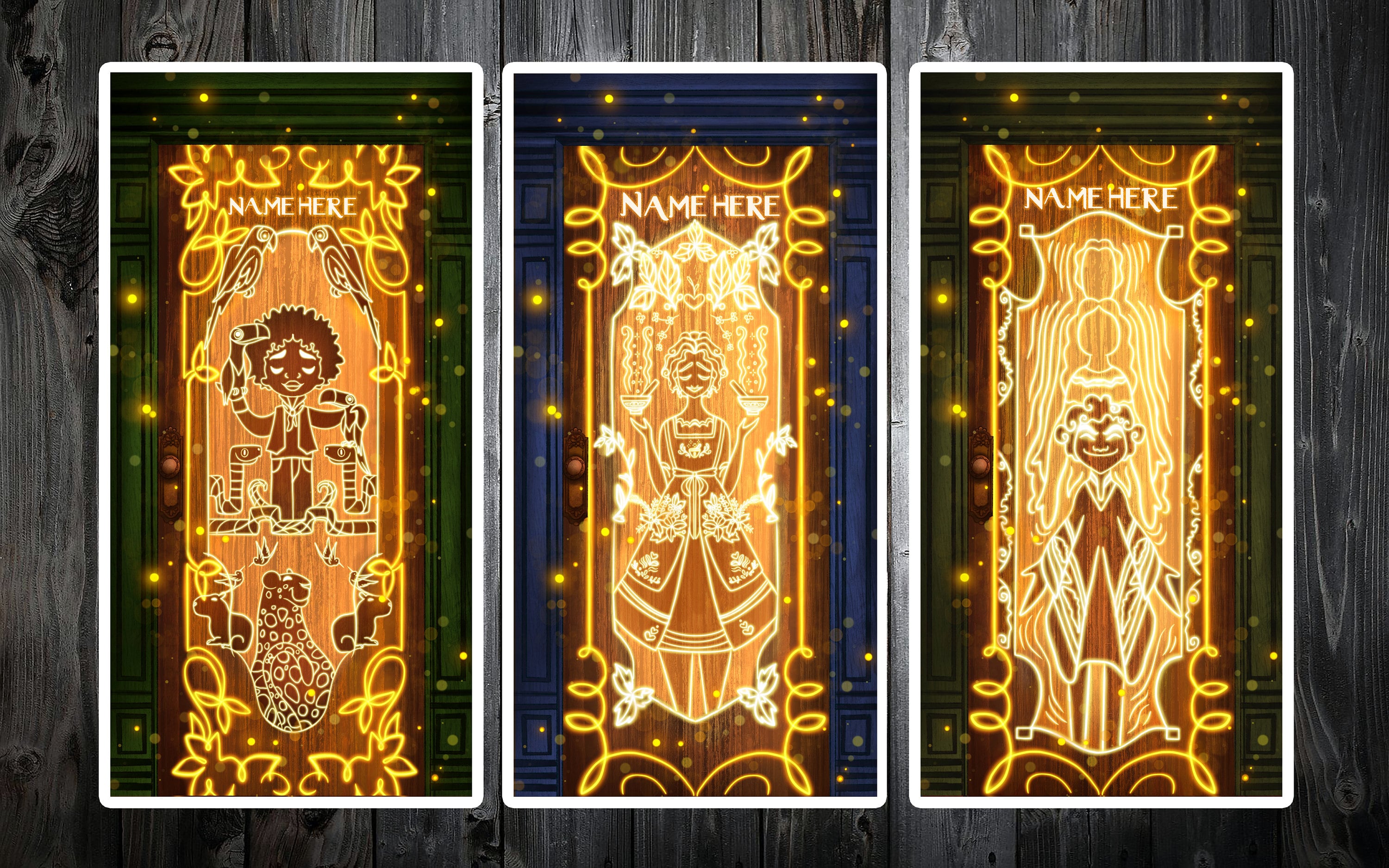 Disney Encanto Personalized Doors Inspired Art Painted Etsy