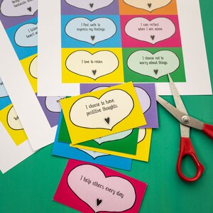 Uniquely You - Positive Affirmation Cards for Kids, 9 to 12 years, INSTANT DOWNLOAD, Printable, PDF, Educational, Home School, Inspirational