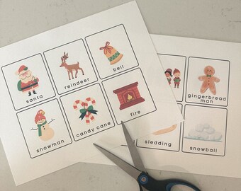 Christmas Charades for Kids, Christmas Family Night Activity, Christmas Game for Kids, Christmas Family Game,