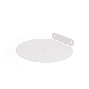 Etagère Befold ronde, 16cm, Blanc étagères murales/murales en acier minimalistes, flottantes, invisibles pour plantes, ornements ou livres image 6