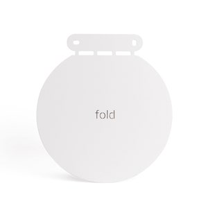 Etagère Befold ronde, 16cm, Blanc étagères murales/murales en acier minimalistes, flottantes, invisibles pour plantes, ornements ou livres image 3