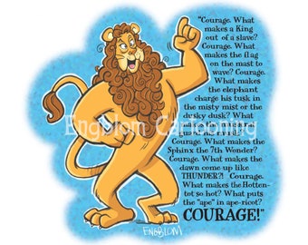 Wizard of Oz: “Courage” Print