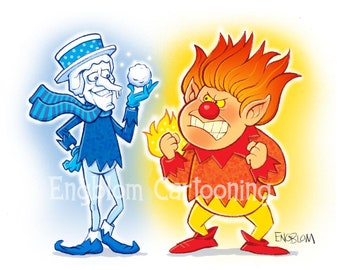 Snow Miser and Heat Miser Print