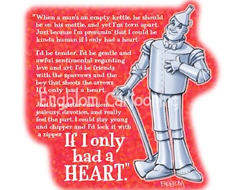Wizard of Oz: “If I Only Had a Heart” Print
