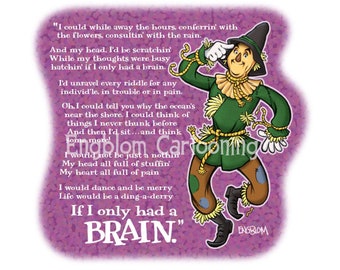 Wizard of Oz: “If I Only Had a Brain” Print