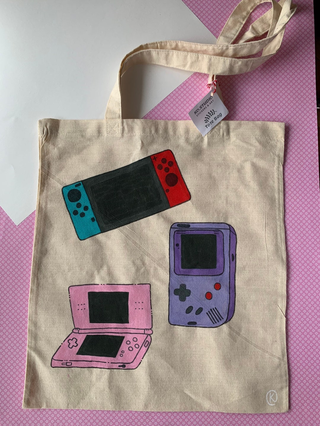 Gaming Tote Bag Gameboy Tote Bag Gamer Tote Bag Gaming Etsy