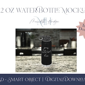 32oz Polar Camel Water Bottle MOCKUP - Laser Engraving - Easy to use Photoshop Template - Create Shop Graphics in seconds!