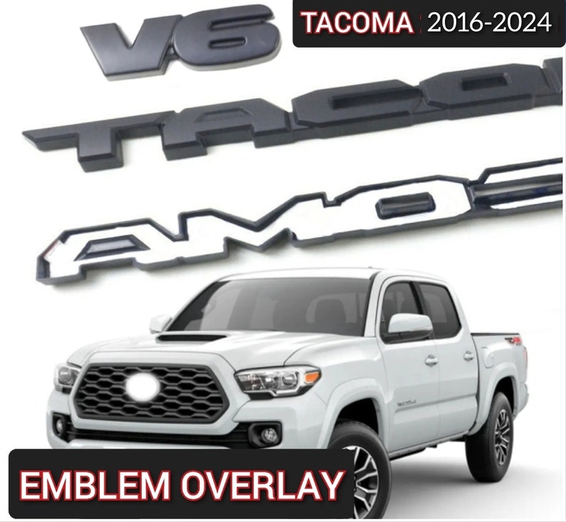 20162024 Blackout Emblem Overlay Kit 3pc Etsy