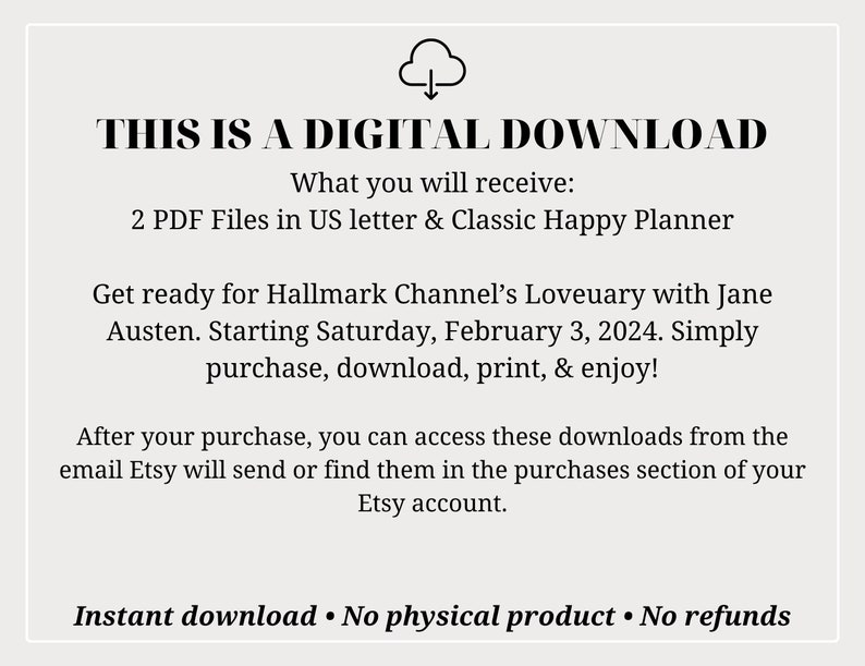 Hallmark Loveuary 2025 Schedule Printable Checklist Etsy