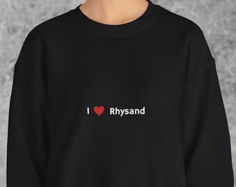 I Love Rhysand Crewneck - ACOTAR Book Lovers Sweatshirt - Rhysand and Feyre - Court of Thorns and Roses Pullover - Acotar - Bookish Sweater