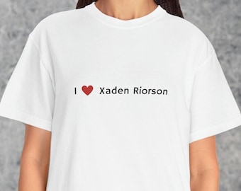 Camiseta "Amo a Xaden Riorson" - Merchandising de Fourth Wing Book