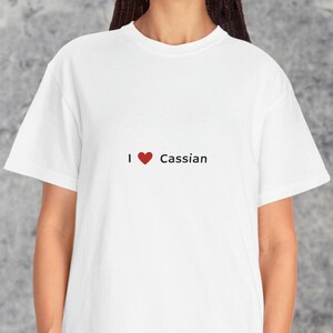 I Love Cassian Shirt - ACOTAR Book Lovers Shirt - Cassian and Nesta - Court of Thorns and Roses Shirt - Acotar Shirt - Bookish Shirt