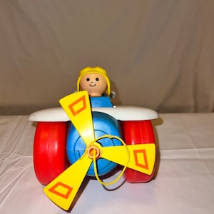 1980s Fisher Price Pull Toy Airplane
