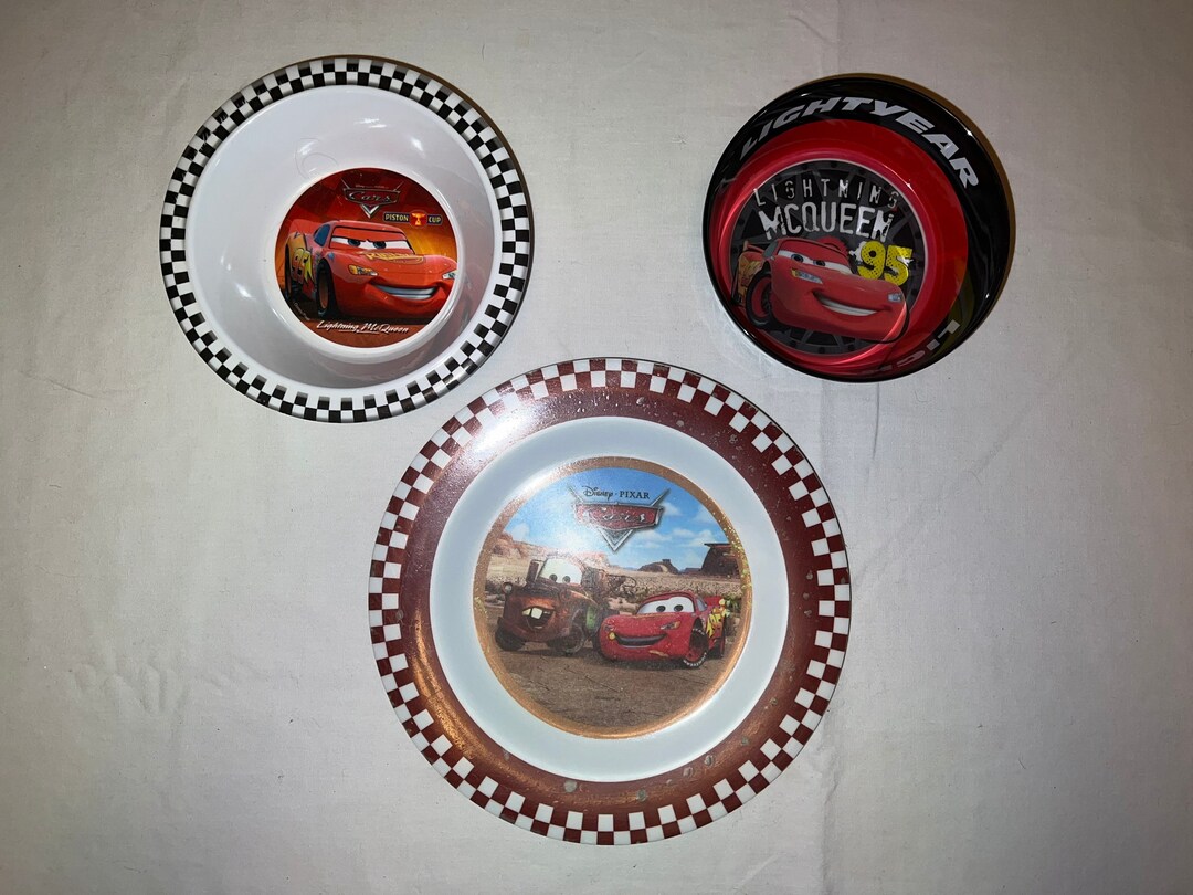 Cars Plate and Bowls Etsy