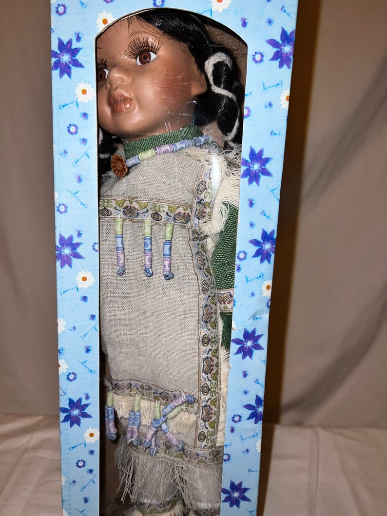 Native American Porcelain Doll Etsy