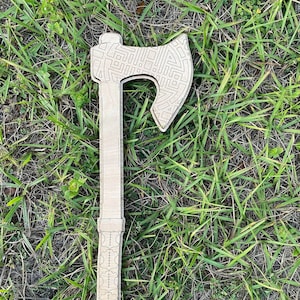 Kids Wooden Battle Axe - Toy - File Download Only (svg, dxf, pdf, png)