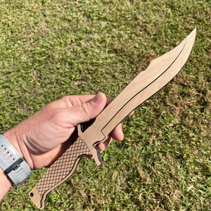 Kids Wooden Bowie Knife - Toy - File Download Only (svg, dxf, pdf, png)