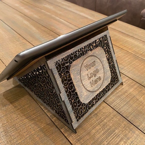 Wood Tablet Stand Etsy