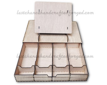 Combo de cajón para dinero y soporte para tableta: solo descarga de archivos (svg, dxf, pdf)