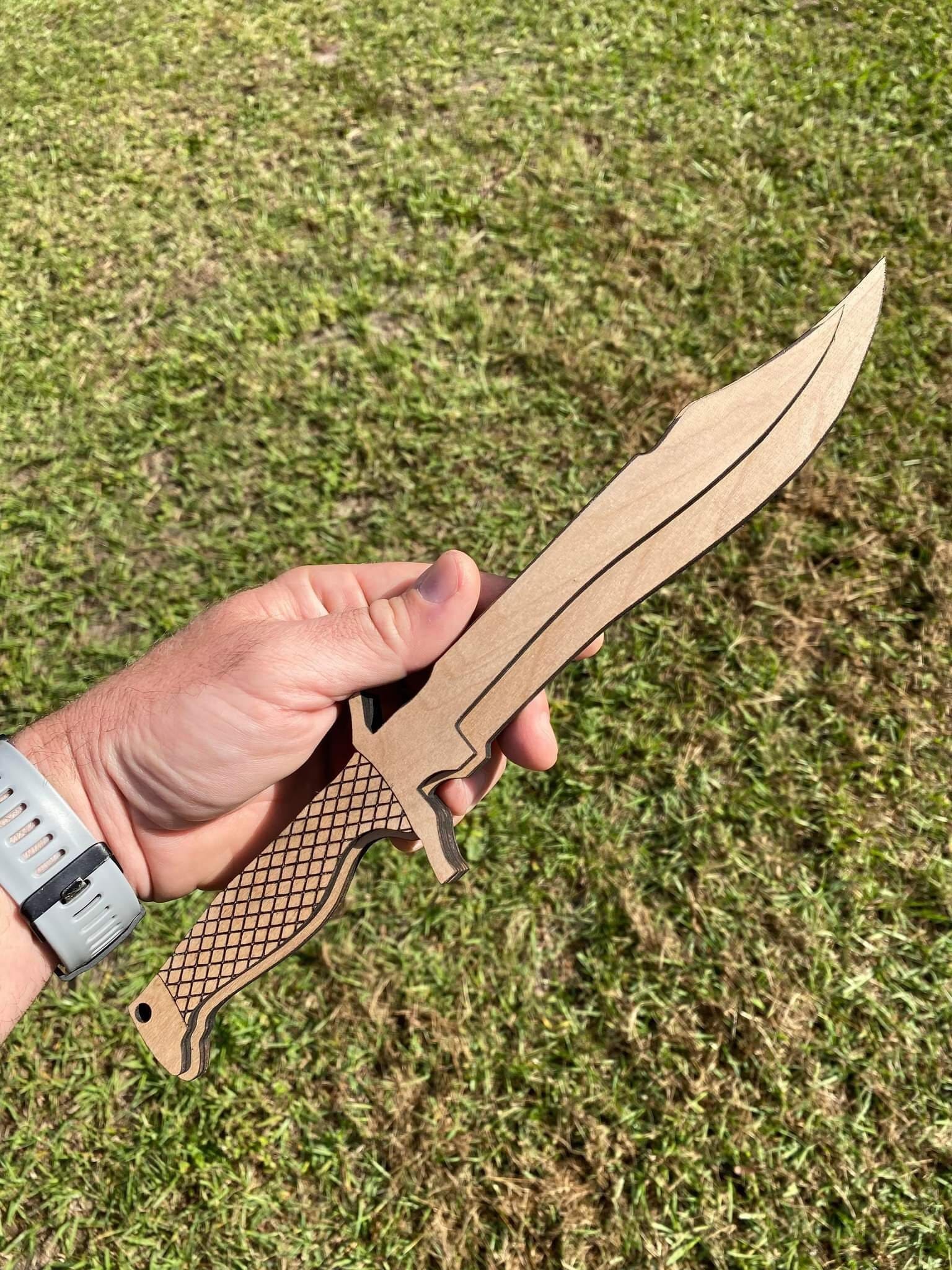 Kids Wooden Bowie Knife Toy Vector File svg, Dxf, Pdf, Png Etsy